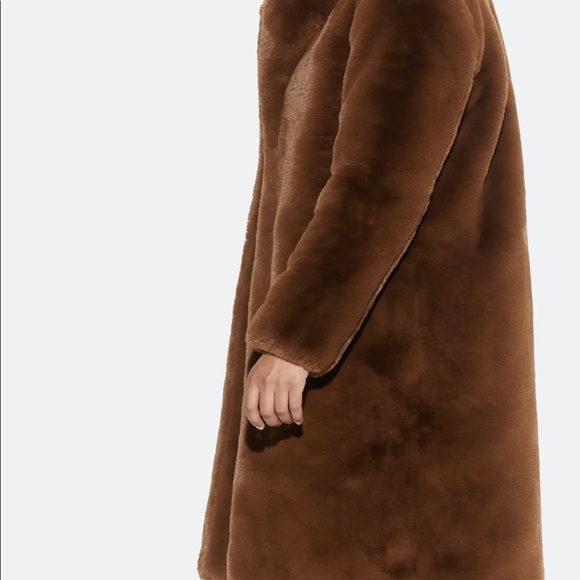 Apparis Laure Long Faux Fur Coat NWOT sz XS - Picture 5 of 8